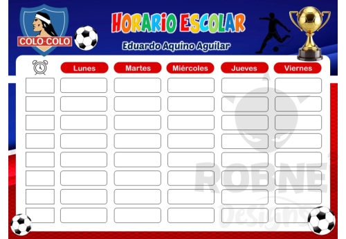Colo Colo de Chile Horario Escolar